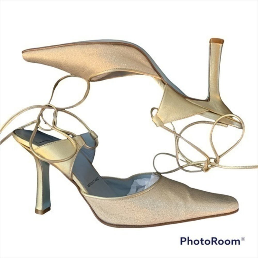 Vintage Cynthia Rowley Metallic Heels